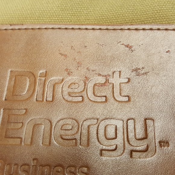 Cutter & Buck Messenger Bag Canvas/Leather *Embossed, AS IS - Picture 4 of 16